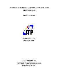 Image of PEMBUATAN ALAT CETAK PAVING BLOCK DENGAN PRES HIDROLIK
