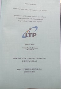 Image of PEMBUATAN POMPA HIDRAM 2 KATUP BUANG