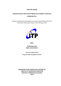 Image of Perancangan Prototipe Mesin Cuci Mobil Otomatis Berbasis PLC
