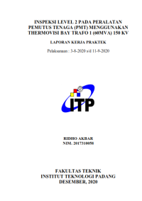 Image of Inspeksi Level 2 Pada Peralatan Pemutusan Tenaga (PMT) Menggunakan Thermovusi Bay Trafo 1 (60MVA) 150kV