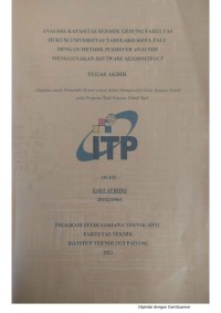 Image of Analisis Kapasitas Seismik Gedung Fakultas Hukum Universitas Tadulako Kota Palu dengan Metode Pushover Analysis Menggunakan Software SeismoStruct