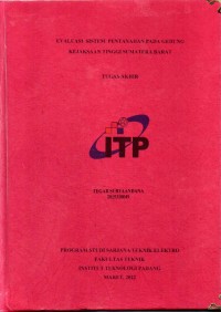 Image of Evaluasi Sistem Pentanahan pada Gedung Kejaksaan Tinggi Sumatera Barat