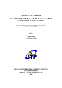 Image of Pengontrolan Motor Backwas Pencucian Filter pada Pipa PDAM Gunung Panggilun
