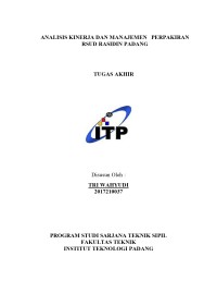 Image of Analisis kinerja dan manajemen perparkiran RSUD Rasidin Padang