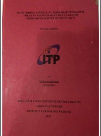Image of Monitoring Kinerja PV Terhadap Pengaruh Polutan Menggunakan Data Logger Berbasis Internet Of Thing (IoT)