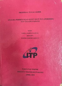 Image of Analisa Perhitungan Susut di PT PLN (Persero) ULP Talang Padang
