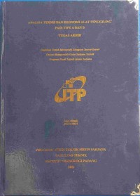 Image of Analisa Teknis dan Ekonomi Alat Penggiling Padi Tipe A dan B