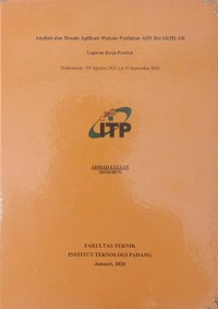 Image of ANALISIS DAN DESIAN APLIKASI WEBSITE PENILAIAN ASN BERAKHLAK