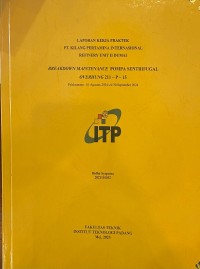 Image of BREAK DOWN MAINTENANCE POMPA SENTRIFUGAL OVERHUNG 211-P-15