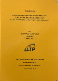 Image of Analisis Kapasitas Seismik Gedung Eksisting Beton Bertulang Dengan Dinding Bata