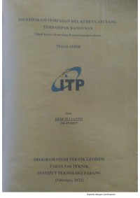 Image of Identifikasi Sempadan Rel Kereta Api yang Terdampak Bangunan