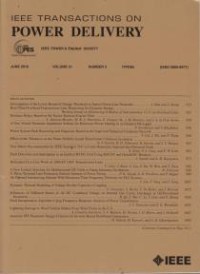 Image of IEEE Transactions on Power Delivery Vol. 32, No. 1, February 2017