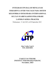 Image of INTEGRASI UPS DALAM MENGATASI TERJADINYA OVER VOLTAGE PADA SISTEM KELISTRIKAN DI BANDARA INTERNASIONAL SULTAN SYARIF KASIM II PEKANBARU
