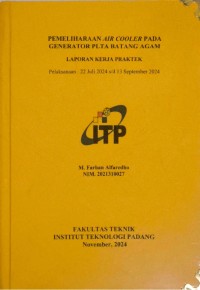 Image of Pemeliharaan Air Cooler Pada Generator PLTA Batang Agam