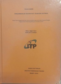 Image of Pengembangan Sistem Fast Charging Baterai