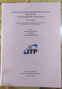 Image of Perancangan Sistem Informasi Pembayaran SPP Berbasis Web