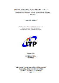 Image of Optimalisasi Mesin Penggiling Pelet Ikan