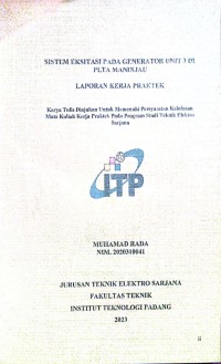 Image of SISTEM EKSITASI PADA GENERATOR UNIT 3 PLTA MANINJAU
