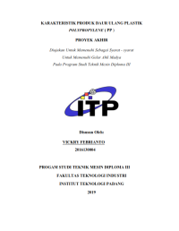 Image of Karakteristik Produk Daur Ulang Plastik Polypropylene (PP)