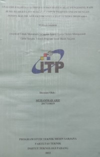 Image of Analisis efesiensi komponen dan sistem alat pengering padi jenis resirkulasi aliran campur terintegerasi dengan pompa kalor,kolektor Surya dan tungku biomassa