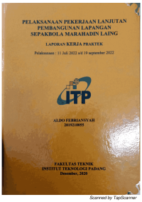 Image of Pelaksanaan Pekerjaan Lanjutan Pembangunan Lapangan Sepakbola Marahadin Laing