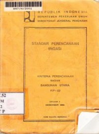 Image of Standar Perencanaan Irigasi