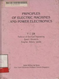 Image of Principles of  Electric machines and power electronics