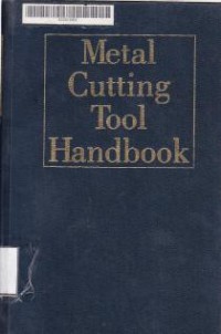 Image of Metal Cutting Tool Hanbook