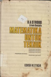 Image of Matematika Untuk Teknik : program dan soal