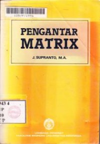 Image of Pengantar Matrix