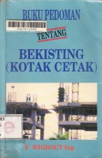 Image of Buku Pedoman Tentang Bekisting (Kotak Cetak)