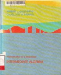 Image of Mathematics as a language:Intermediate Algebra