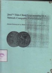 Image of Java TM Thin-Client Programming for a Network Computing Environment