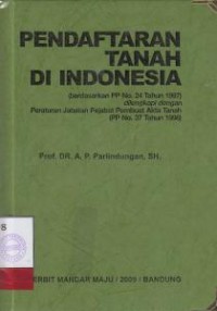 Image of Pendaftaran Tanah Di Indonesia