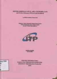 Image of Sistem Jaringan Local Area Network (LAN) di PT. PLN (Persero) Wilayah Sumbar
