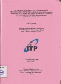 Image of Aplikasi Pengendalian Persediaan Barang Menggunakan Metode SMA (Single Moving Avarage) Berbasis Ajax (Asynchronous Javascript and XML) (studi kasus: PTP Nusantara VI (persero) Unit Usaha Kayu Aro)
