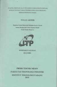 Image of Analisa Prestasi Alat Pengering Padi Jenis Fluidisasi dengan Menggunakan Energi Surya dan Biomassa Sebagai Pemanas Udara