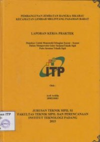Image of Pembangunan Jembatan Rangka Sikabau Kecamatan Lembah Melintang Pasaman Barat