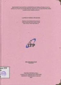 Image of Implementasi Sistem Administrasi Perkantoran Maya (Simaya) pada Kantor Pengolahan Data Elektronik (PDE) Kabupaten Sarolangun