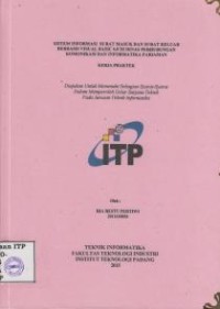 Image of Sistem Informasi Surat Masuk dan Surat Keluar Berbasis Visual Basic 6.0 di Dinas Perhubungan Komunikasi dan Informatika Pariaman