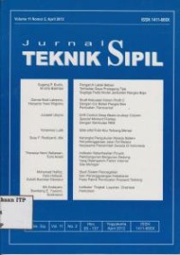 Image of Jurnal Teknik Sipil Vol. 11 No. 2