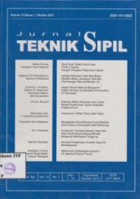 Image of Jurnal Teknik Sipil Vol. 12 No. 1