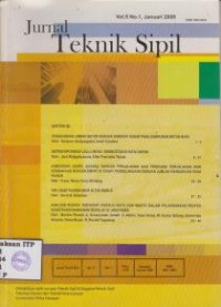 Image of Jurnal Teknik Sipil Vol. 5 No. 1