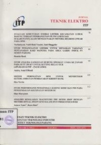 Image of Jurnal Teknik Elektro Vol. 3 No. 2