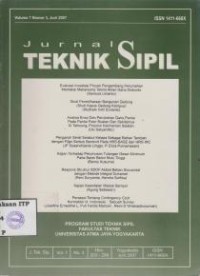 Image of Jurnal Teknik Sipil Vo. 7 No. 3