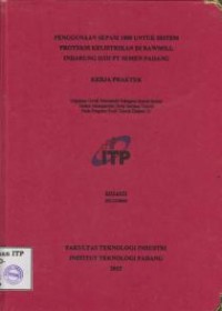 Image of Penggunaan Sepam 1000 untuk Sistem Proteksi Kelistrikan di Rawmill Indarung II/III PT Semen Padang