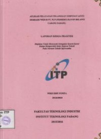 Image of Aplikasi Pelayanan Pelanggan Terpusat (AP2T) Berbasis Web di PT. PLN (persero) Rayon Belanti Cabang Padang
