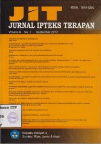 Image of JIT Jurnal Ipteks Terapan Vol. 6 No. 3