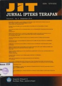 Image of JIT Jurnal Ipteks Terapan Vol. 8 No. 4