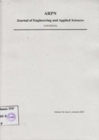 Image of ARPN Journal of Engineering Anda Applied Sciences Contents Vol. 10 N0. 1